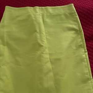 J. Crew Vibrant Green Pencil Skirt